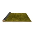 thumbnail image 2 of Ahgly Company Indoor Square Oriental Yellow Industrial Area Rugs, 5' Square, 2 of 4