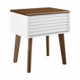 thumbnail image 1 of Modway Render Mid-Century Modern End Table Or Nightstand In Walnut White 15 X 19 X 21.5, 1 of 7
