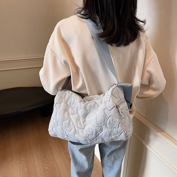 Messenger Bag Crossbody Shoulse For Women Correa Ajuste Floral Acolchada Con para Viajes