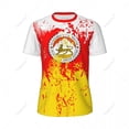 thumbnail image 2 of Exclusive design South Ossetia Flag Flag Grain 3D Printed Men For Running Bike Soccer Tennis Fitness Sports jersey Mesh T-shirt, 2 of 12