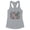 Heather Grey, variant on To the North Pole and Back Tank Top Fitted Racerback Women's Large White