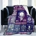 thumbnail image 2 of Jellyfish Blanket for Boys Girls, Cute Jellyfish Themed Design Printed Purple Throw Blankets for Kids Lap, Chair Sofa, Warm Soft Cozy Blanket, 40"x 50", 2 of 6