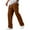 Brown #2, variant on Zimjoy Brown Corduroy Pants Men Wide Leg Elastic Waist Baggy Sweatpants Men Loose Fit Drawstring Cargo Pants Vintage Mens Casual Pants Fall Winter Pant, Brown L