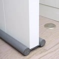 thumbnail image 7 of Door Draft Stopper Weather Stripping Noise Blocker - Under Door Draft Noise Blocker Gap Stoppers Entry Door Draft Guard for Bottom of Doors Adjustable (Black), 7 of 7