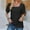 Black, variant on Sakmal Ladies Tops Plus Size Green Short Sleeve Puff Sleeves Solid Scoop Neck T-Shirts Womens T Shirts