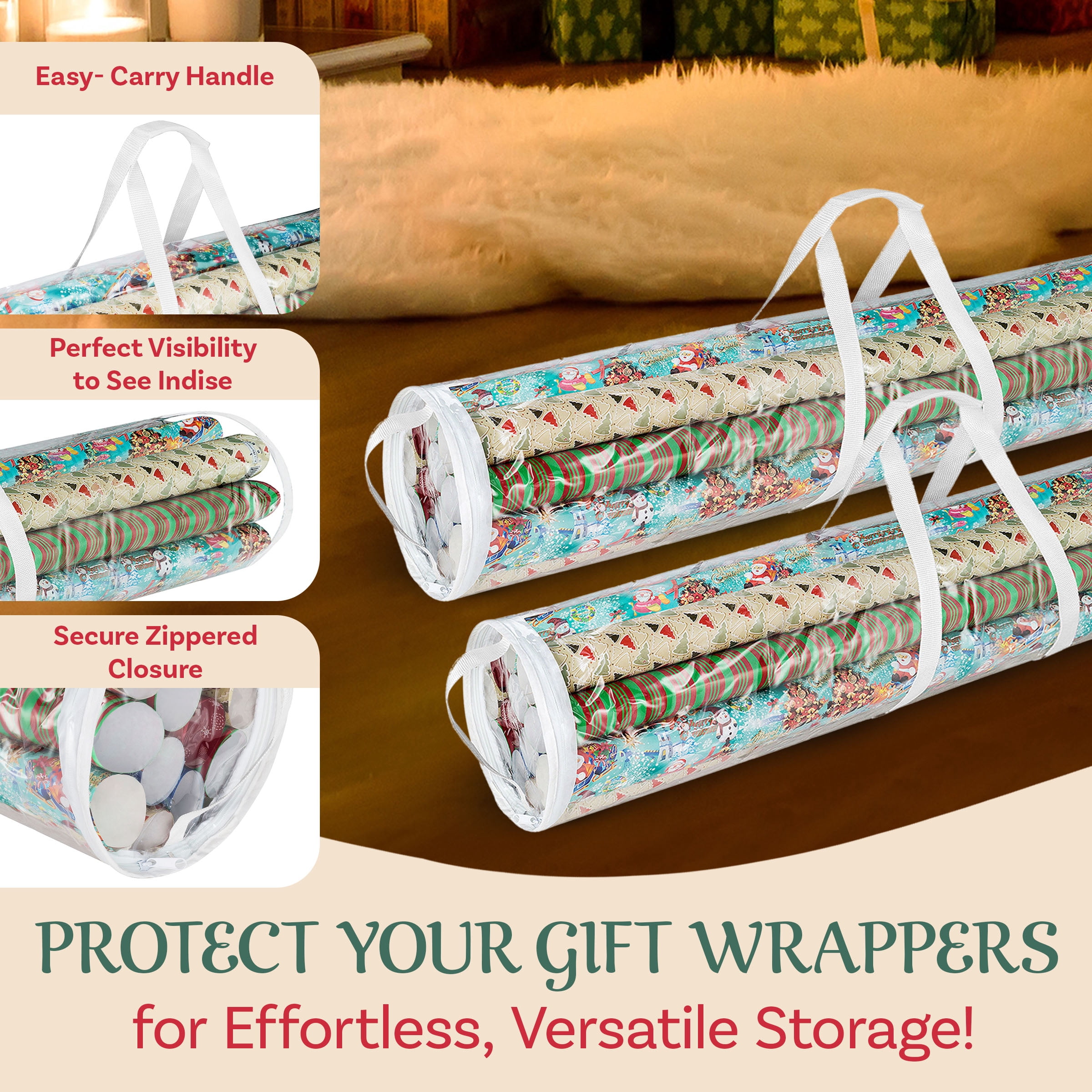 Elf Stor Set of 2 Wrapping Paper Storage Holders
