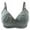 Dark Gray, variant on PATLOLLAV Summer Savings Clearance Womens Wire Free Bowknot Print Comfortable Push Up Hollow Out Bra Underwear