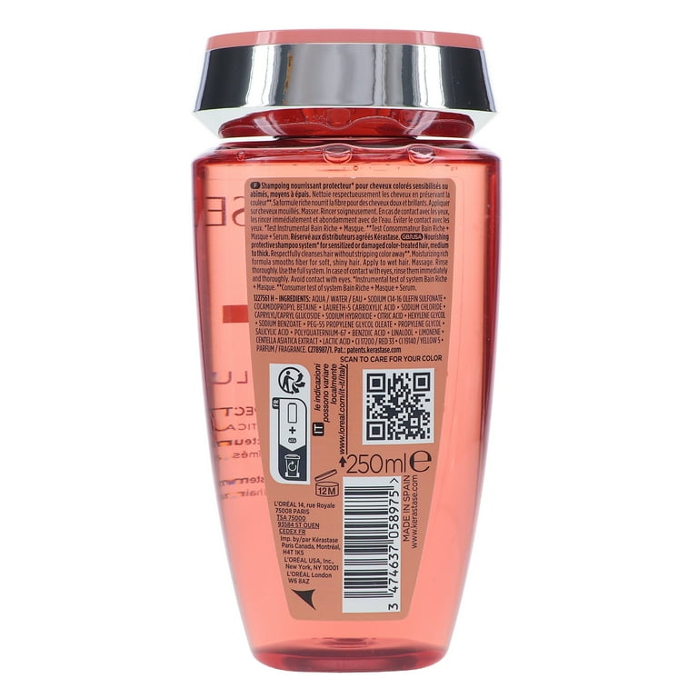 K√©rastase Chroma Respect Shampoo, Sulfate-Free, Hydrating, 8.5