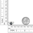 thumbnail image 3 of Gem Stone King 10K White Gold Green Mystic Topaz and Lab Grown Diamond Engagement Ring for Women | 2.58 Cttw | Oval 8X6MM | Gemstone November Birthstone | Size 9, 3 of 3