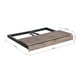 thumbnail image 4 of Escritorio Plegable Rectangular HOMEMAKE FURNITURE Industrial Clásico Color Nogal 80*40*74 cm, 4 of 6