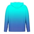 thumbnail image 4 of Timoontee Men's Summer Sun Protection Hoodies Casual Long Sleeve Pullover Tops Lightweight Breathable Outdoor Athletic Fishing Hoodies Gradient Color Tops Blue XXXL, 4 of 4