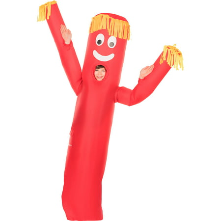 AFG Media Ltd Inflatable Red Tube Guy Costume for Children, One Size, Includes a Jumpsuit and a Battery-Operated