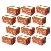 Christmas Cookie & Treat gift boxes for Muffins, Donuts, Pastries & Fruitcake, 12Count
