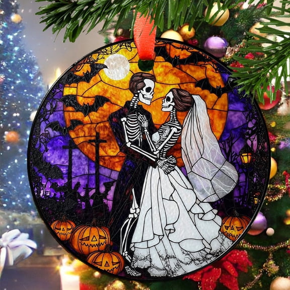 Moon2 Christmas Ornament, Ceramic/Acrylic Ornament, Special Keepsake for Mother, Valentine Ornament Gift, Seasonal Festival Keepsake, Collectible 2025