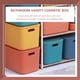thumbnail image 5 of Caja de cosméticos apilable de plástico para tocador de baño, caja de cosméticos para guardar maquillaje, 5 of 6