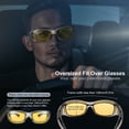 TINHAO HD Polarized Night Vision Glasses Fit Over Glasses for Men