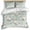 Green, variant on 3 Piece Blue Flowers Duvet Cover Set Queen Size,Microfiber Comforter/Quilt Cover with Corner Ties and 2 Pillowcases,Romantic Farmhouse Botanical Floral Leaves All Season Bedding with Zipper Closure