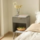 thumbnail image 2 of Mesita de noche Fultyle Mid Century Modern con cajón gris, 2 of 7