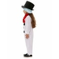 thumbnail image 5 of Ulitacool Christmas Outfits For Girls Long Sleeve Kids Snowman Jumpsuit Xmas Festive Party Outfits With Hat Scarf Fall Winter Sweet Wear White 8-9 Years, 5 of 7