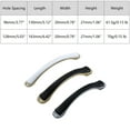 thumbnail image 6 of BE-TOOL 2 Pack Cabinet Pull Handle Bar Cabinet Handle 128mm/5.03" Hole Center Zinc Alloy Kitchen Cabinet Handles Drawer Dresser Pulls Black-Silver, 6 of 8