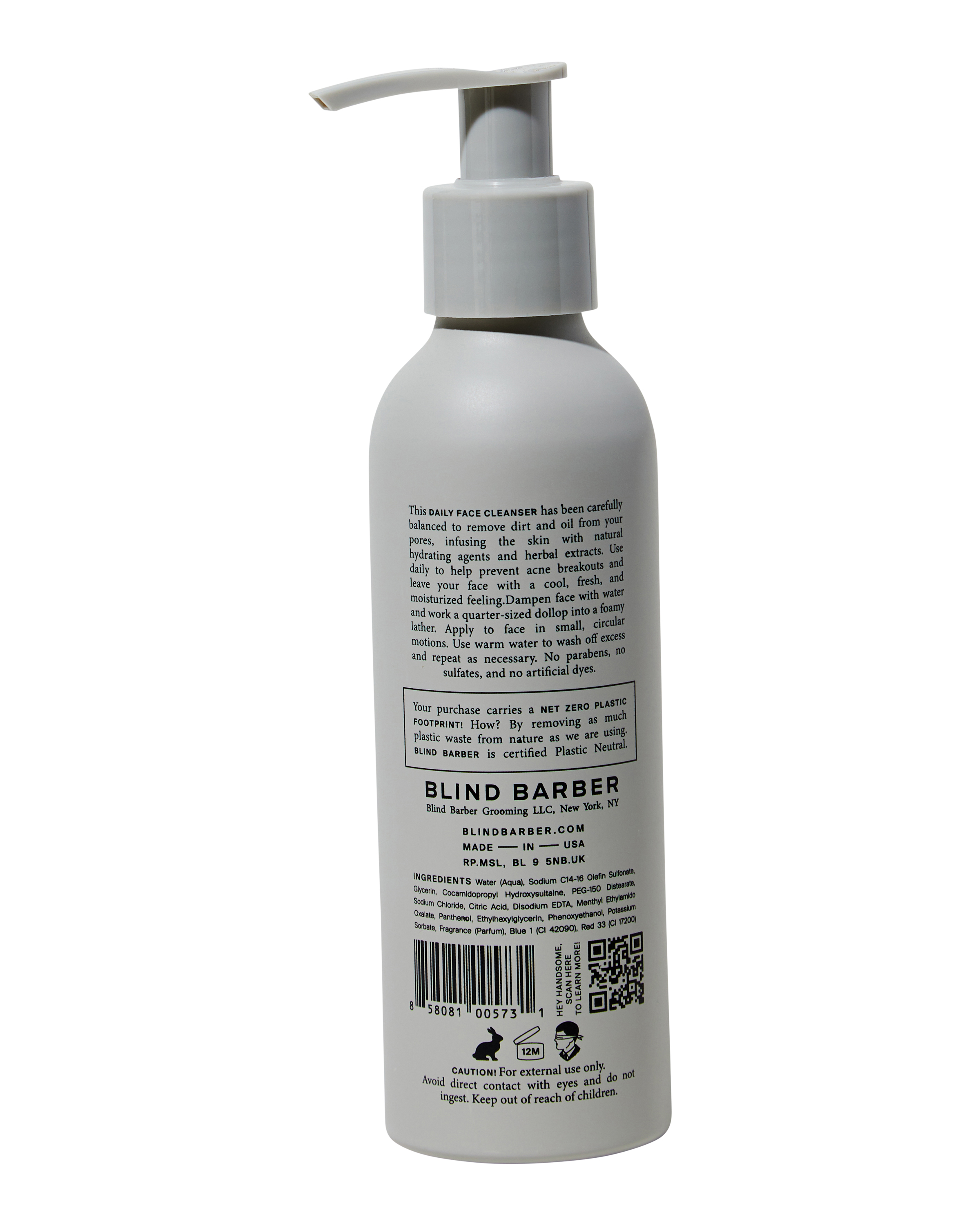 Blind Barber Watermint Gin Face Cleanser