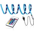 thumbnail image 1 of LED TV Backlight,USB LED Strip Light,RGB Multi-Colour LED Light Strip Kit Waterproof IP65, 30 LED with Wireless Remote Controller for TV/PC/Laptop Bias Lighting (6Ft), 1 of 6
