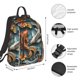 thumbnail image 2 of Fotbe Colorful Koi Fish Art Mochila Ligera para Hombres y Mujeres - Duradera y Resistente al Agua, Ideal para Escuela, Trabajo, Viajes y Uso Diario, 2 of 7