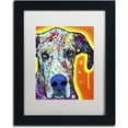 thumbnail image 1 of Trademark Fine Art "Great Dane" Canvas Art by Dean Russo, White Matte, Black Frame, 1 of 4