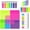 Bright Multicolor, variant on 700 Sheets Transparent Sticky Notes, Clear Bright Waterproof 3 x 3 inch See Through Memo Pad, Self-Adhesive Translucent Writable Index Tabs for Annotating Book, Office & School Study Supplies