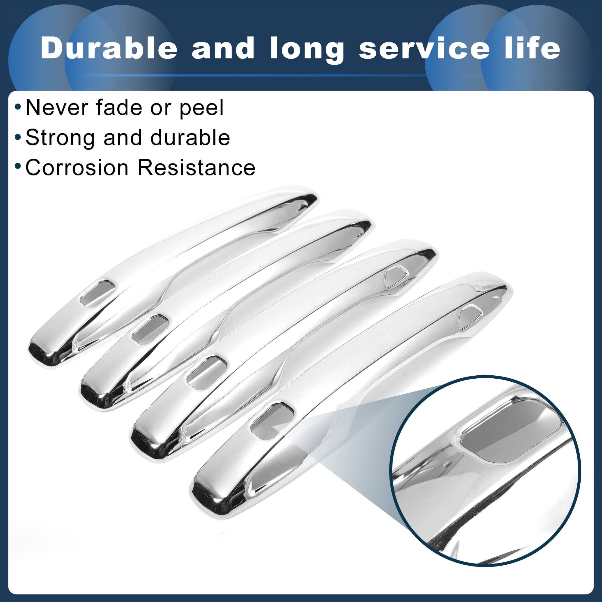 Unique Bargains Car Door Handle Cover Trim for Volvo XC60 XC90 S90 V90 2018-2023