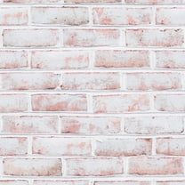 Tempaper Brick White-Washed Peel and Stick Wallpaper, 20.5" x 16.5'