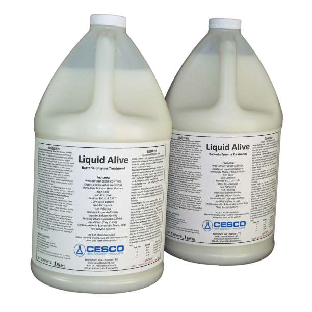 Liquid Alive Bacteria Enzyme Treatment for Septic RV Boat Odor