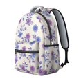 thumbnail image 2 of Pioneer Flower Floral Print Pattern Backpack for School, Cute School Bag with Adjustable Shoulder Straps and Padded Back, 15.3"x11"x7.1", 2 of 5