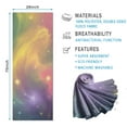 thumbnail image 2 of Colorful Tie Dye Nebula Pattern Hot Yoga Mat Towel Non Slip for Hot Yoga - Quick-Drying Yoga Mat Cover with 4 Corner Pockets with Travel Bag - Hot Yoga Towel Non Slip 70"x26", 2 of 6