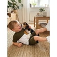 thumbnail image 6 of BemeyourBBs Toddler Baby Boy Summer Clothes 2 Pieces Outfit Waffle Knit Contrast Short Sleeve T Shirts and Pockets Shorts Set, 6 of 9