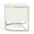 thumbnail image 6 of SAFAVIEH Couture Gabby Modern Boucle Solid Accent Chair, Ivory/Silver, 6 of 13