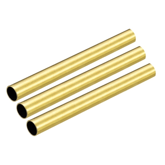 Uxcell 11mm OD 0.5mm Wall Thickness 100mm Length Brass Round Tube 3 Pack