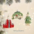thumbnail image 2 of Red sneakers specifications Christmas decorations creative Christmas tree pendants Santa Claus gloves dress up small ornaments holiday decoration, 2 of 5