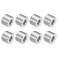 thumbnail image 1 of 8 Pcs Entretoise en Acier Inoxydable 304 9/16 Pouces OD x 1/4 Pouces ID x 3/8 Pouces Length(14x6x10mm) Vis Entretoise Bagues Fini Uni Sans Filetage Entretoise Ronde en Métal pour Vis M3 Boulons et Tiges, Argent, 1 of 6