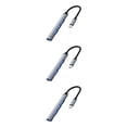 thumbnail image 2 of Hub USB sweethay USB3.0 Adaptador Divisor Portátil 4 en 1 Estación de Acoplamiento Gris, 2 of 6