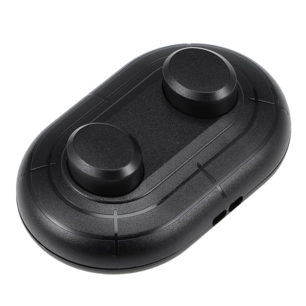 Interruptor de pedal de pie en línea Uxcell con 2 botones de nylon negro 1 pieza