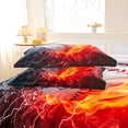 thumbnail image 7 of Koniroom 3Pcs Baseball Comforter Set Queen Size for Boys, Fire and Water Sports Themed Bedding Bedroom Decor, Soft Microfiber, 7 of 7