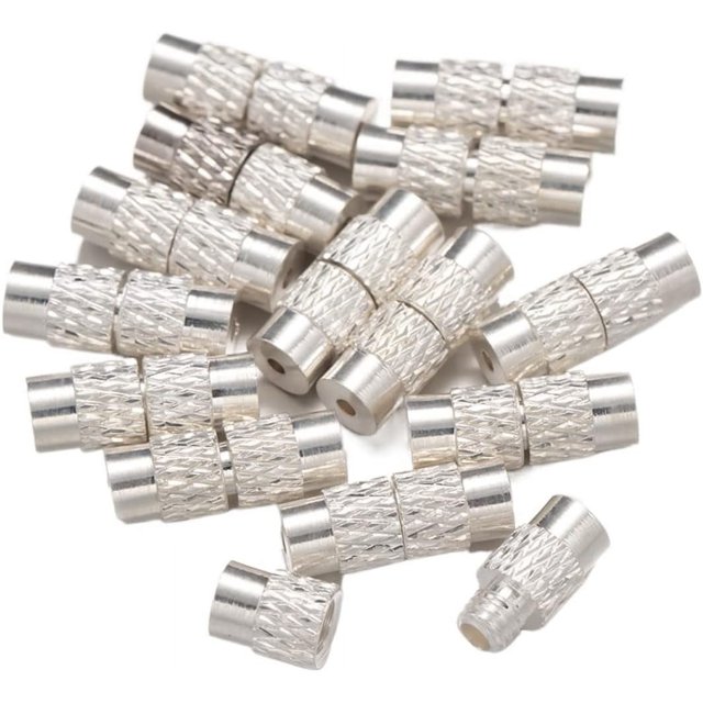 20pcs Connector for DIY Bracelet Jewelry Craft Making Supplies Accessories Findings Material (Color : Silver 1, Size : 1)