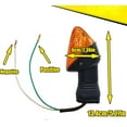thumbnail image 5 of 2Pcs Motorcycle Turn Signal Indicator Light Compatible with KAWASAKI ZX6R ZX-6RR KLE500 KLE 650 KLR650 Front/Rear Blinker Lamp (Amber Shell), 5 of 11