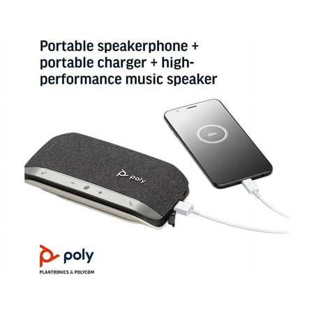 UPC: 0017229172470 | Poly – Sync 20+ Bluetooth Speakerphone (Plantronics) – Personal Portable Speakerphone – USB-C Bluetooth Adapter – Connect to Your PC/Mac/Cell Phone – Works with Teams Zoom & More
