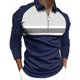 thumbnail image 1 of Tops para hombre Camisas Blusas Elegante Casual Camisas de manga larga Camisa con cuello Impreso Cremallera Cuello vuelto Odeerbi ODB-5, 1 of 5