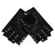 thumbnail image 3 of Guantes sin dedos Punk para Mujer Soledad con Remaches de Cuero, 3 of 5