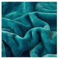 thumbnail image 3 of TiaGOC Fleece Plush Blanket 4.5 LB, 1 Ply, Korean Mink Blanket King 85" x 95" - Super Soft and Warm, Lightweight and Cozy Fuzzy Solid Color Fleece Blanket for Bed, Teal, 3 of 6