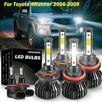 9005 H11 High&Low Beam for Toyota 4Runner 2006 2007 2008 2009 LED Headlights 9006 Fog Lights 6pcs