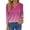 1 Gradient Pink, variant on V Neck T Shirts for Women 3/4 Sleeve Tunic Tops Dressy Casual Blouses Boho Basics Tee Summer Fall Clothes
